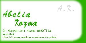 abelia kozma business card